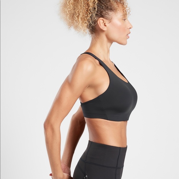 34F Athleta Black Racer Back Sports Bra - Picture 2 of 5